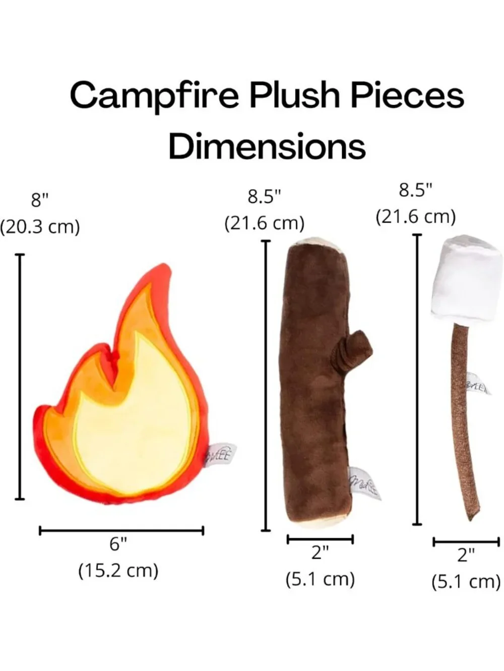 Durable Campfire Dog Toy - Squeaky Plush for Interactive Play & Fetch Fun